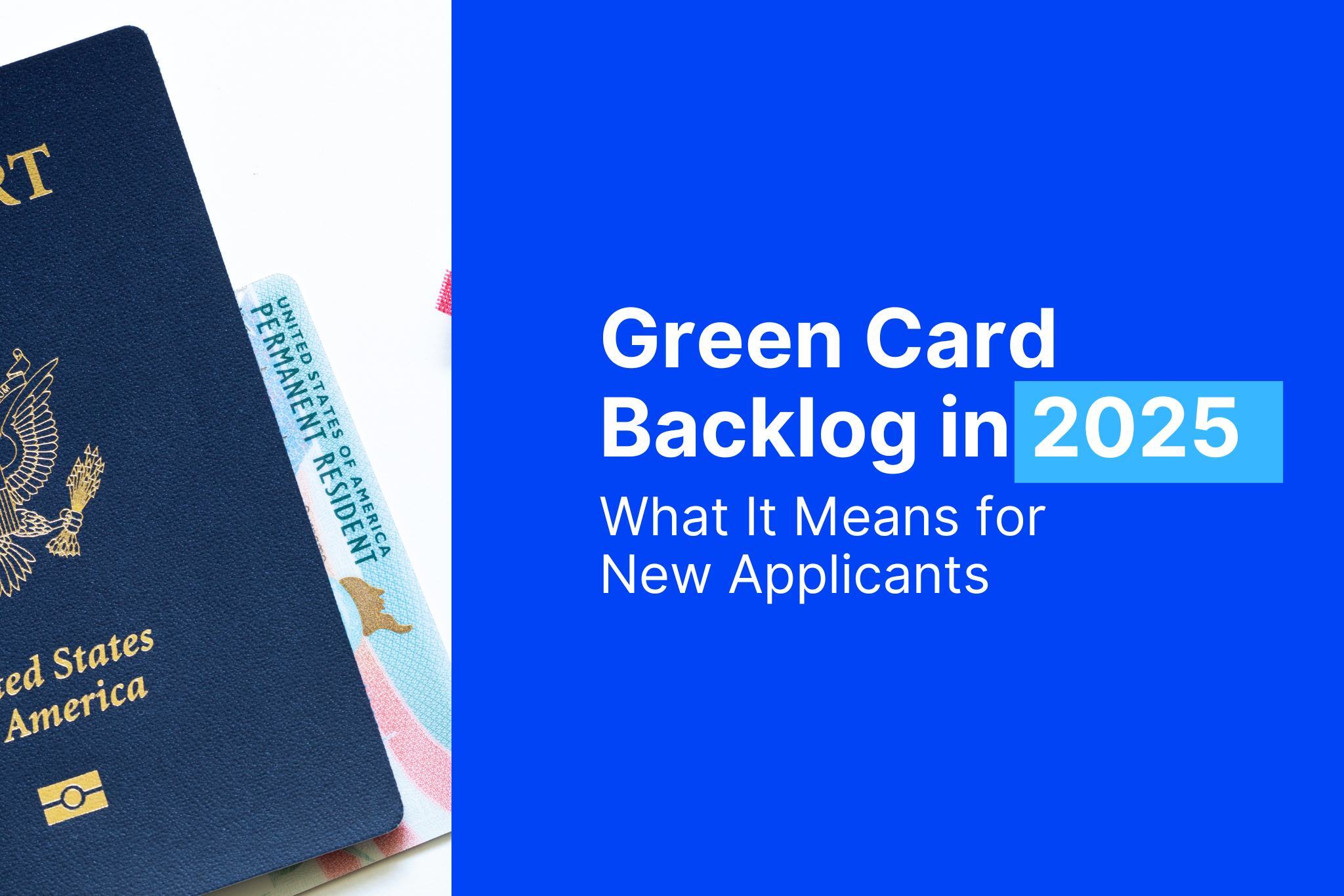 Image depicting the U.S. Green card and its backlogs