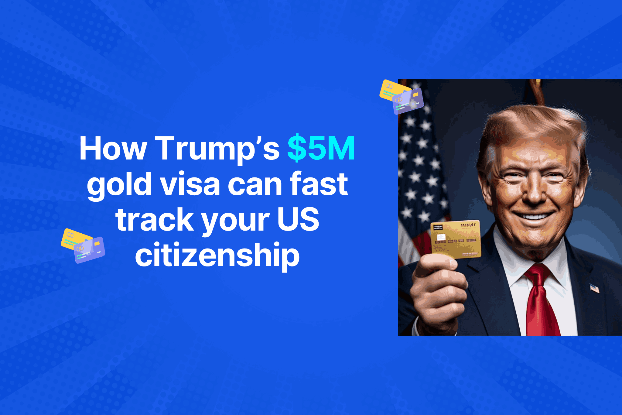 Trump 5 million dollars gold visa