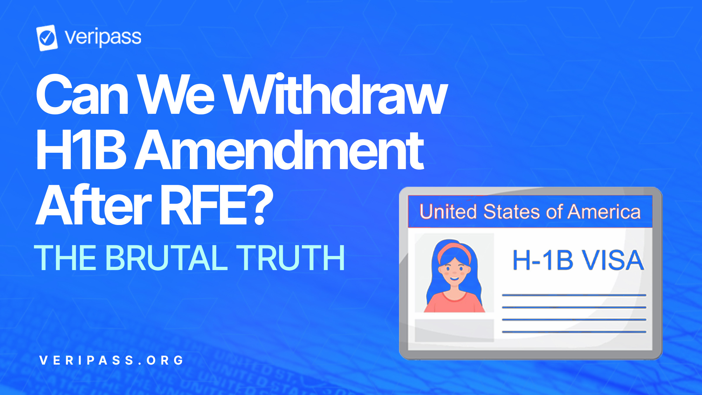 Can We Withdraw H1B Amendment After RFE?