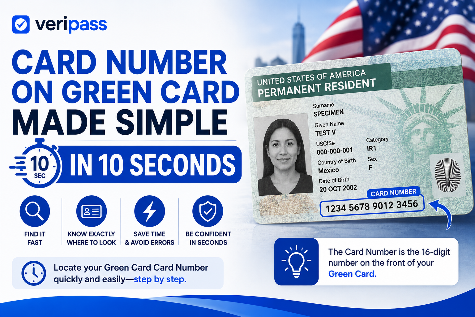 Card Number on Green Card