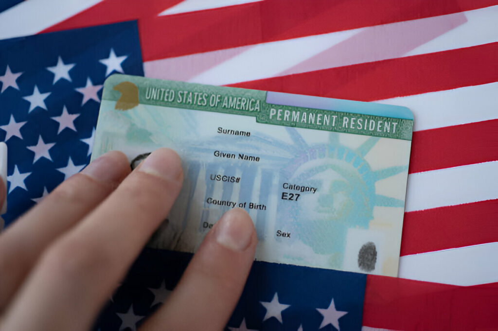 Permanent resident card document number