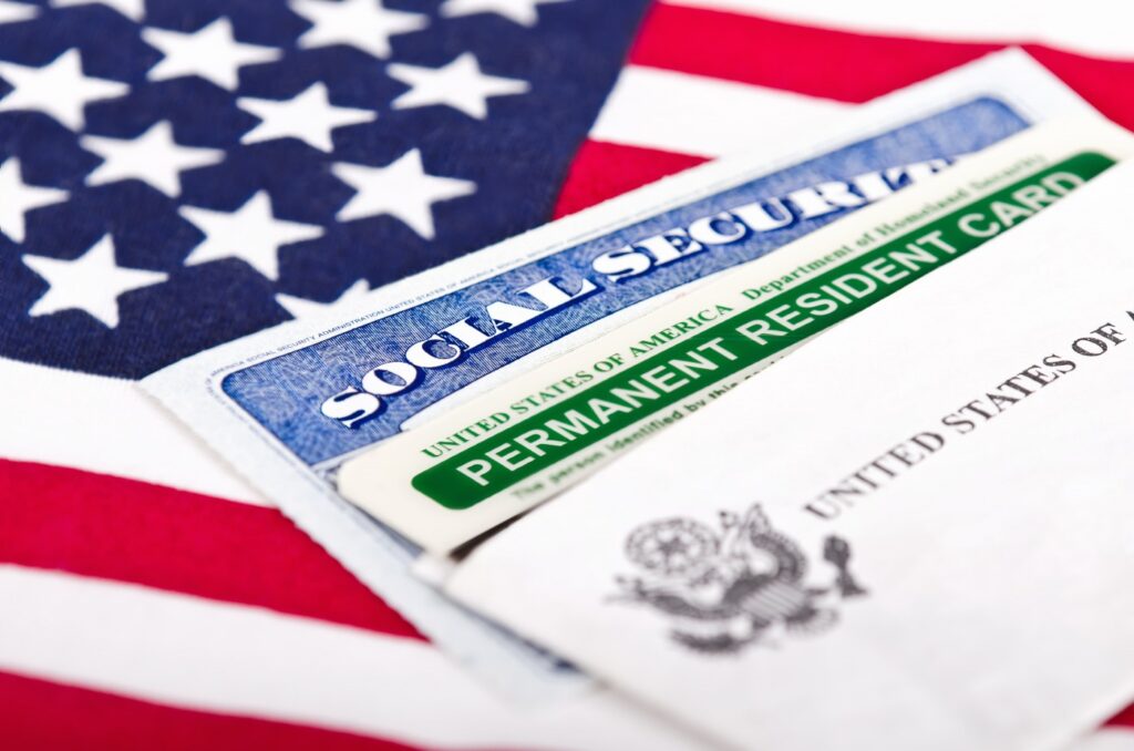 Permanent resident card document number